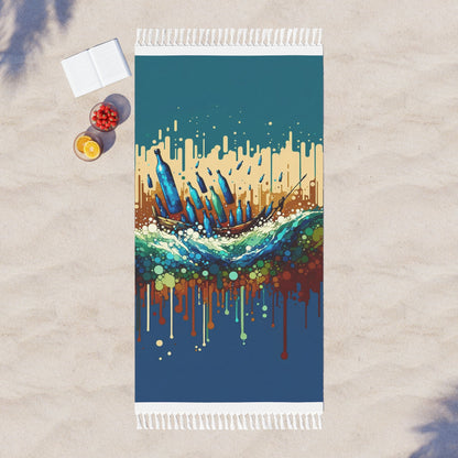 Oceanic Bottle Rescue Boho Beach Cloth - ATUH.ART
