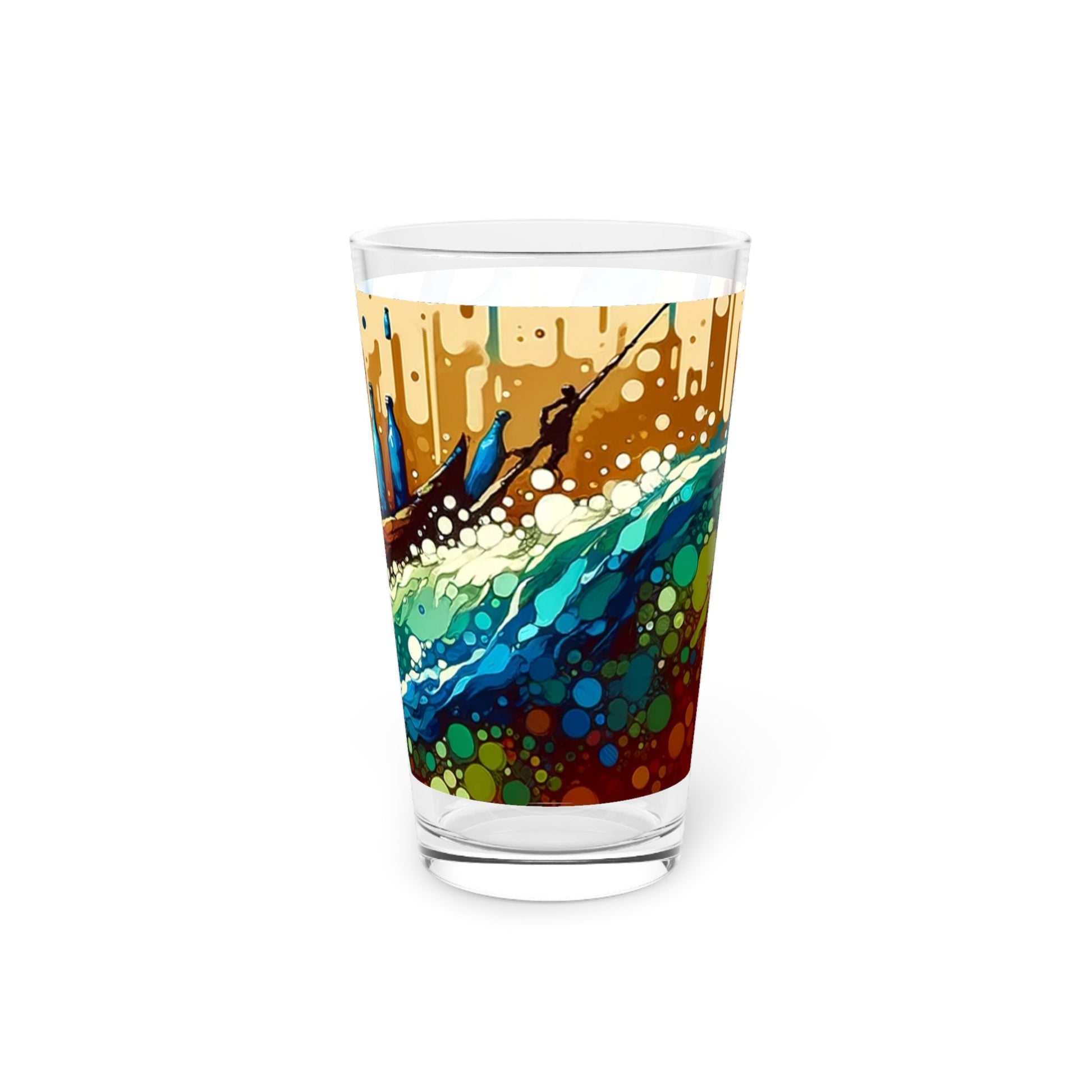 Oceanic Bottle Rescue Pint Glass, 16oz - ATUH.ART