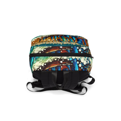 Oceanic Bottle Rescue Unisex Classic Backpack - ATUH.ART