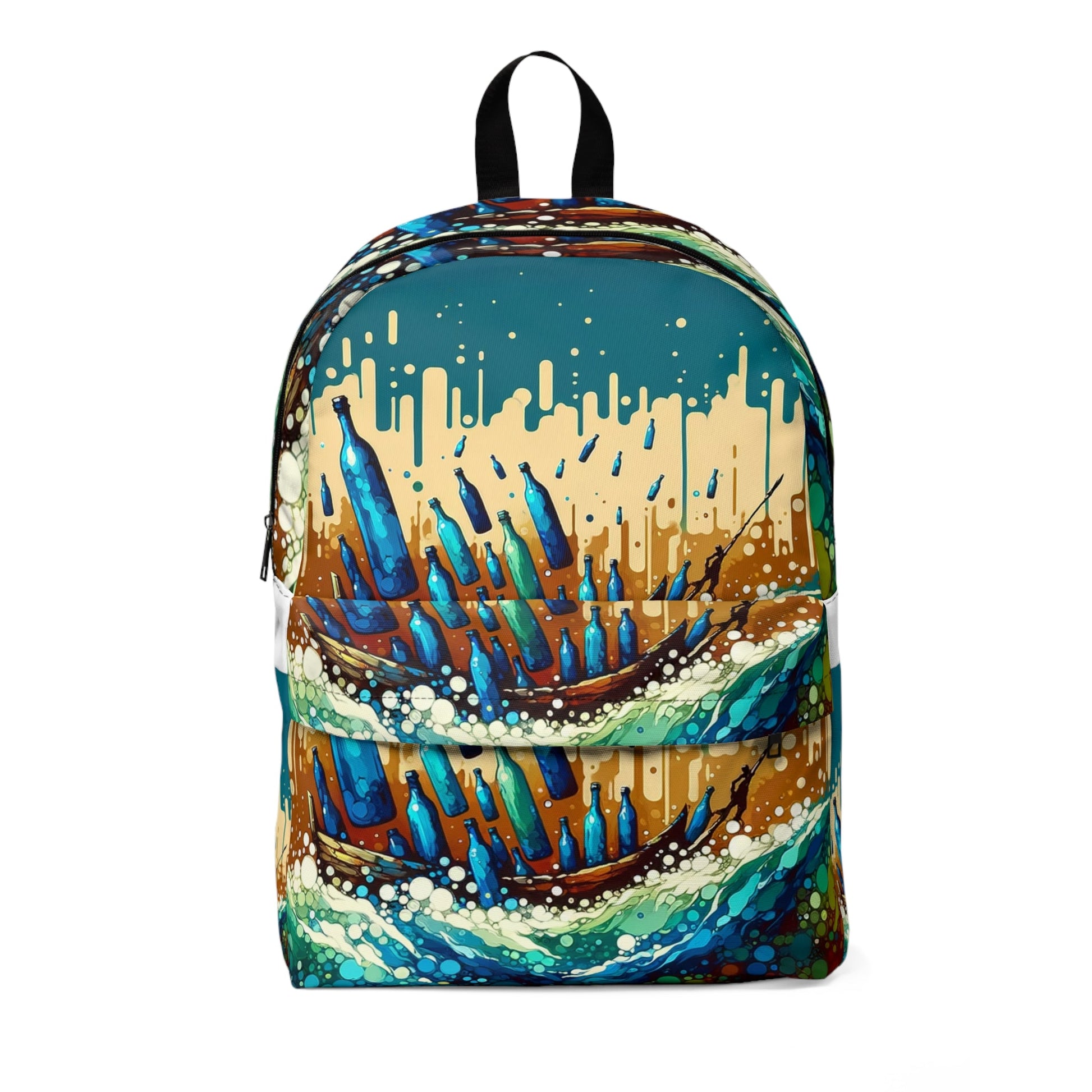 Oceanic Bottle Rescue Unisex Classic Backpack - ATUH.ART
