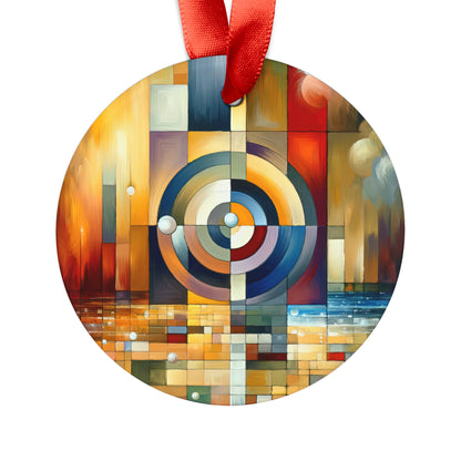 Oneness Through Tachism Acrylic Ornament with Ribbon - ATUH.ART