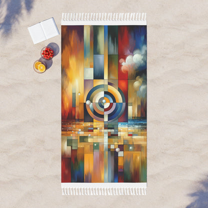 Oneness Through Tachism Boho Beach Cloth - ATUH.ART