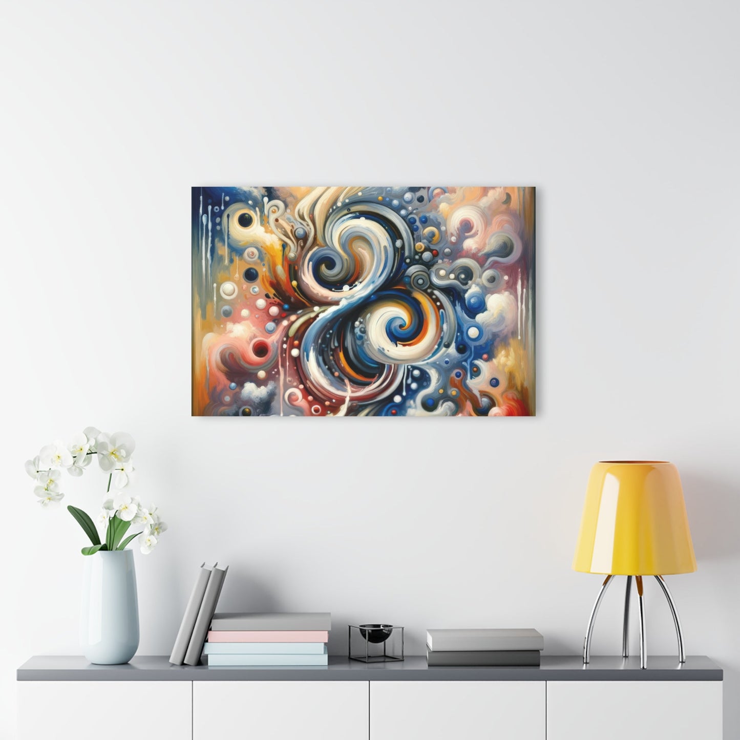 Paradoxical Embrace Tachism Acrylic Prints (French Cleat Hanging) - ATUH.ART