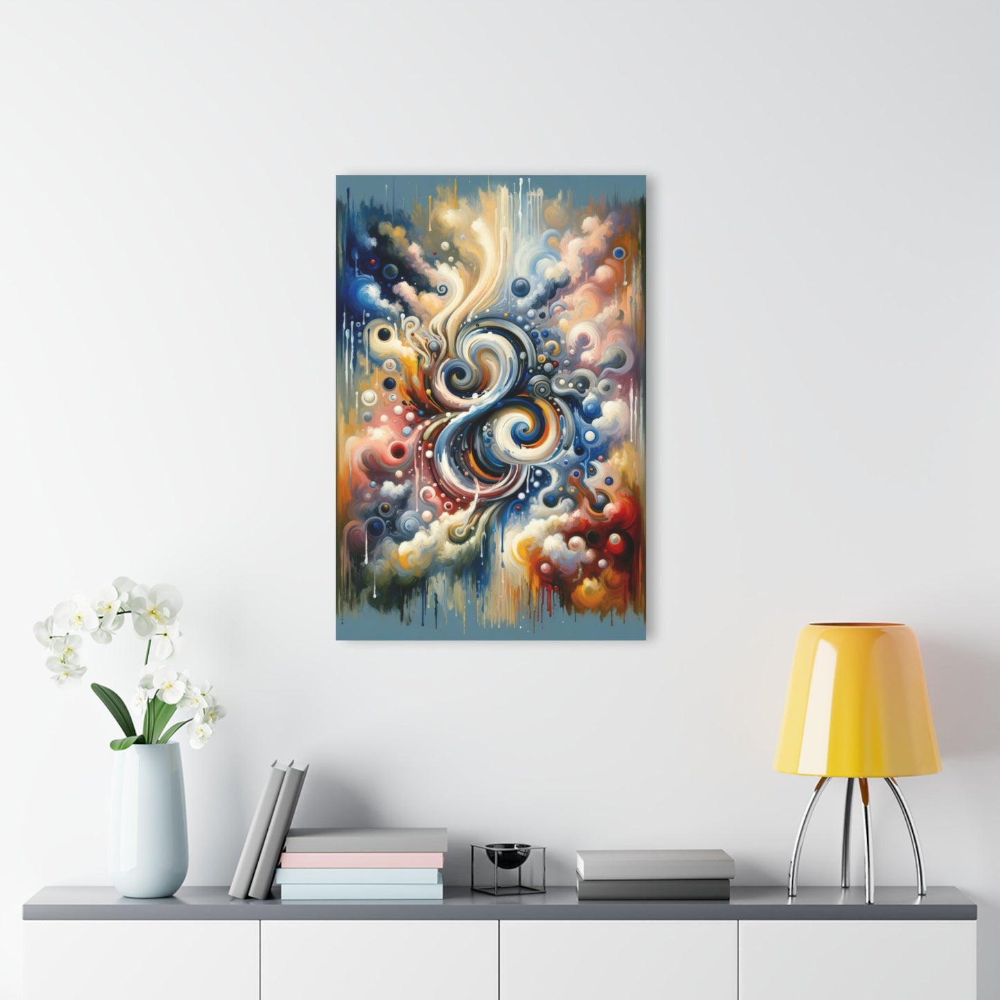 Paradoxical Embrace Tachism Acrylic Prints (French Cleat Hanging) - ATUH.ART