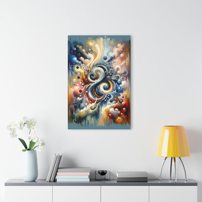 Paradoxical Embrace Tachism Acrylic Prints (French Cleat Hanging) - ATUH.ART