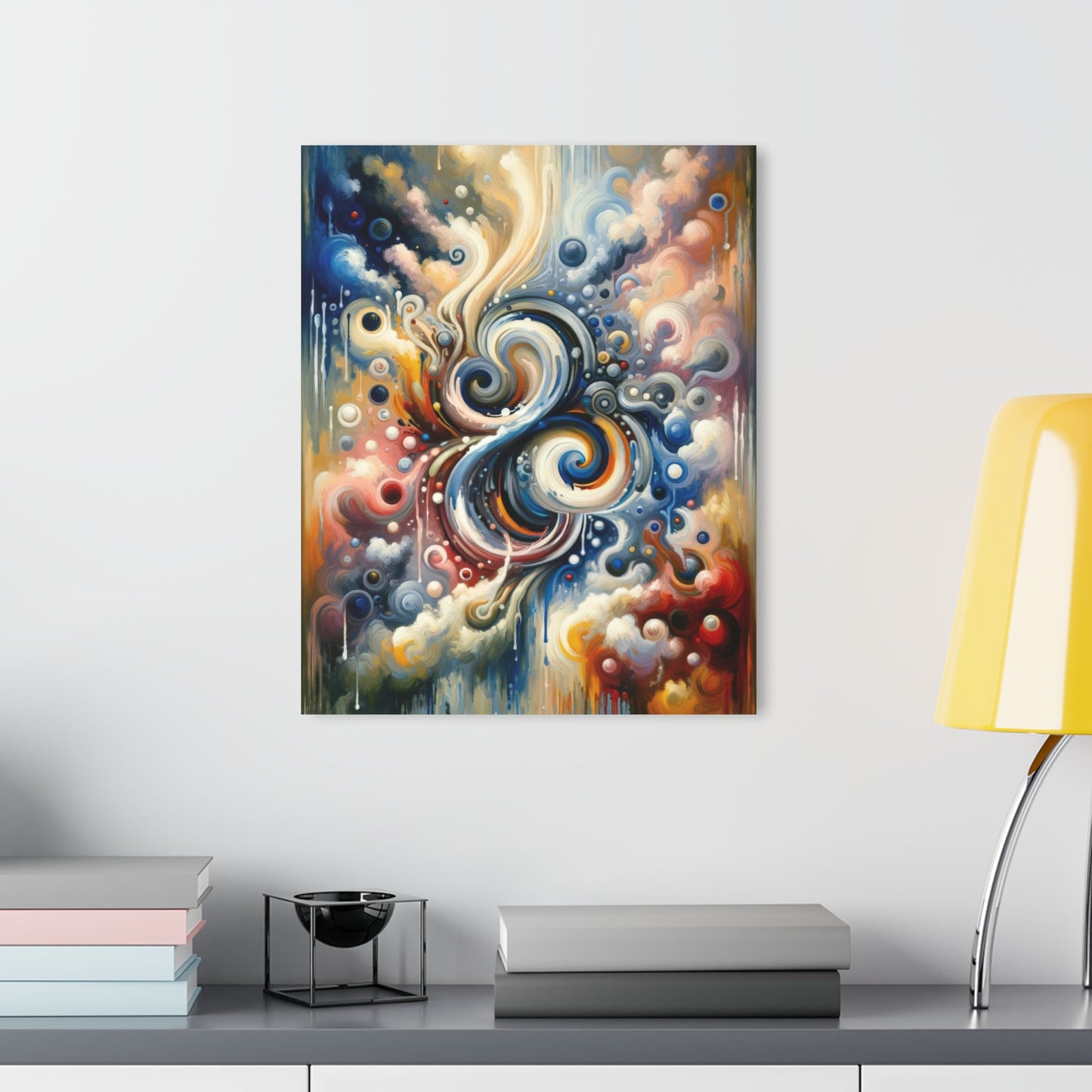 Paradoxical Embrace Tachism Acrylic Prints (French Cleat Hanging) - ATUH.ART