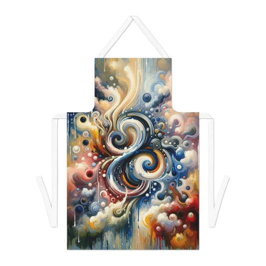 Paradoxical Embrace Tachism Adult Apron (AOP) - ATUH.ART