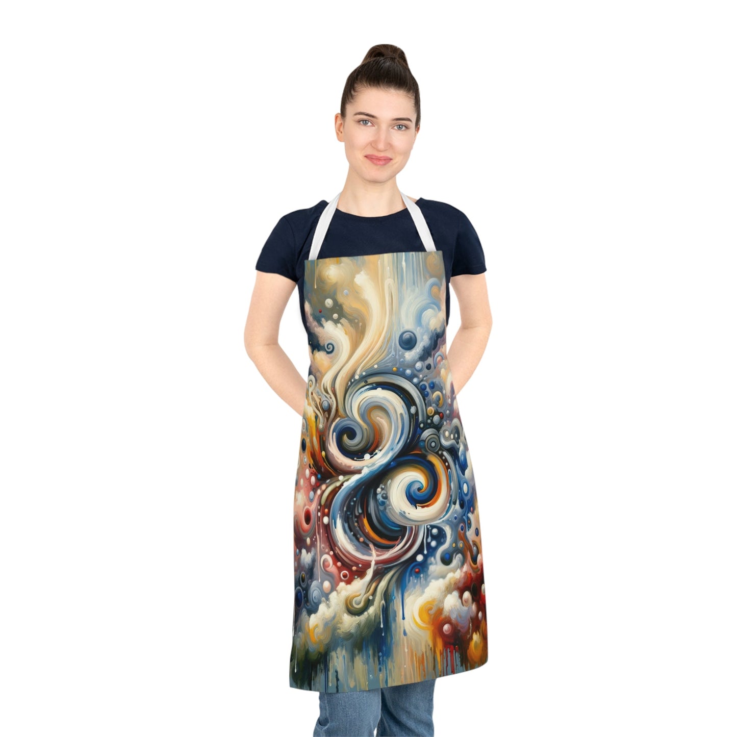 Paradoxical Embrace Tachism Adult Apron (AOP) - ATUH.ART