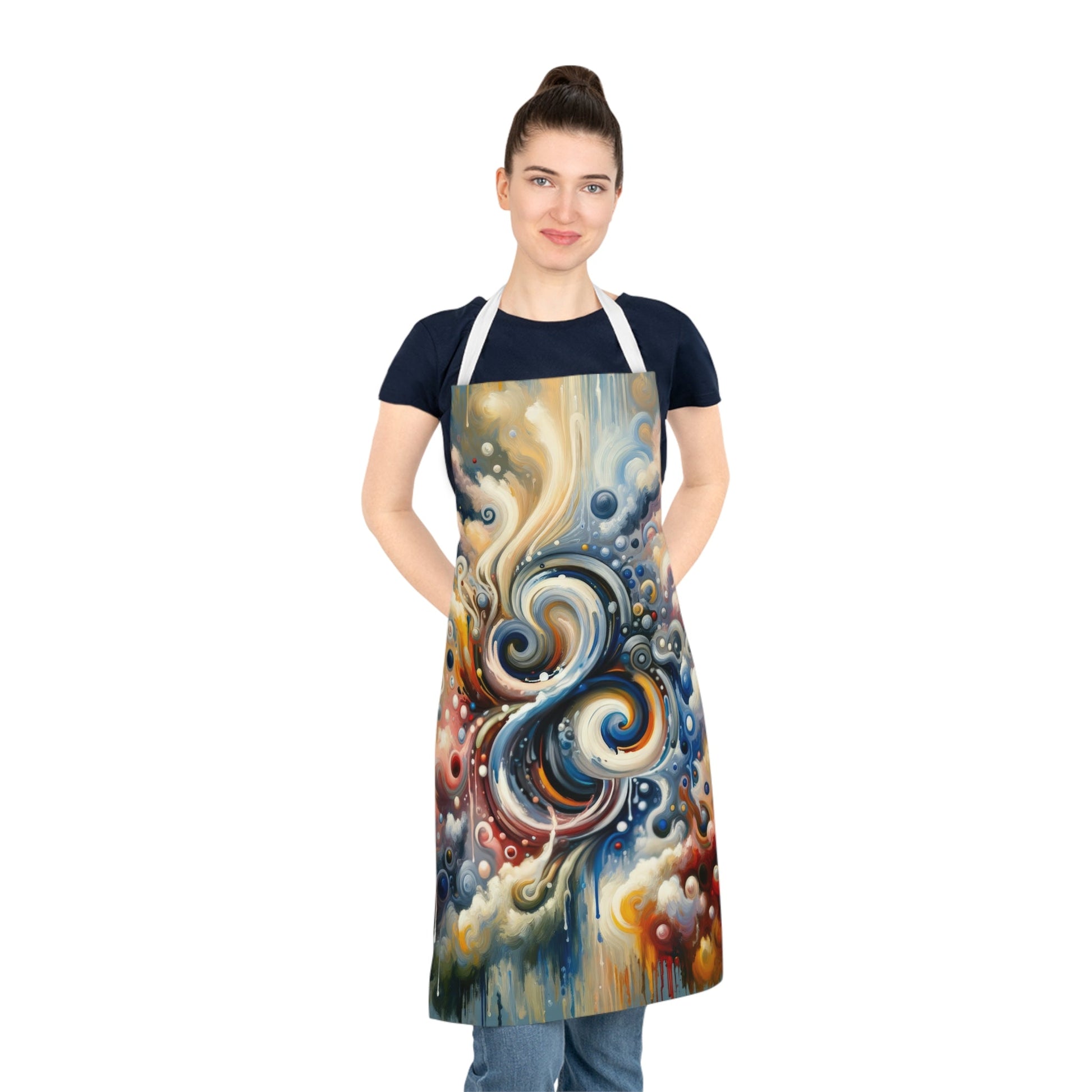 Paradoxical Embrace Tachism Adult Apron (AOP) - ATUH.ART