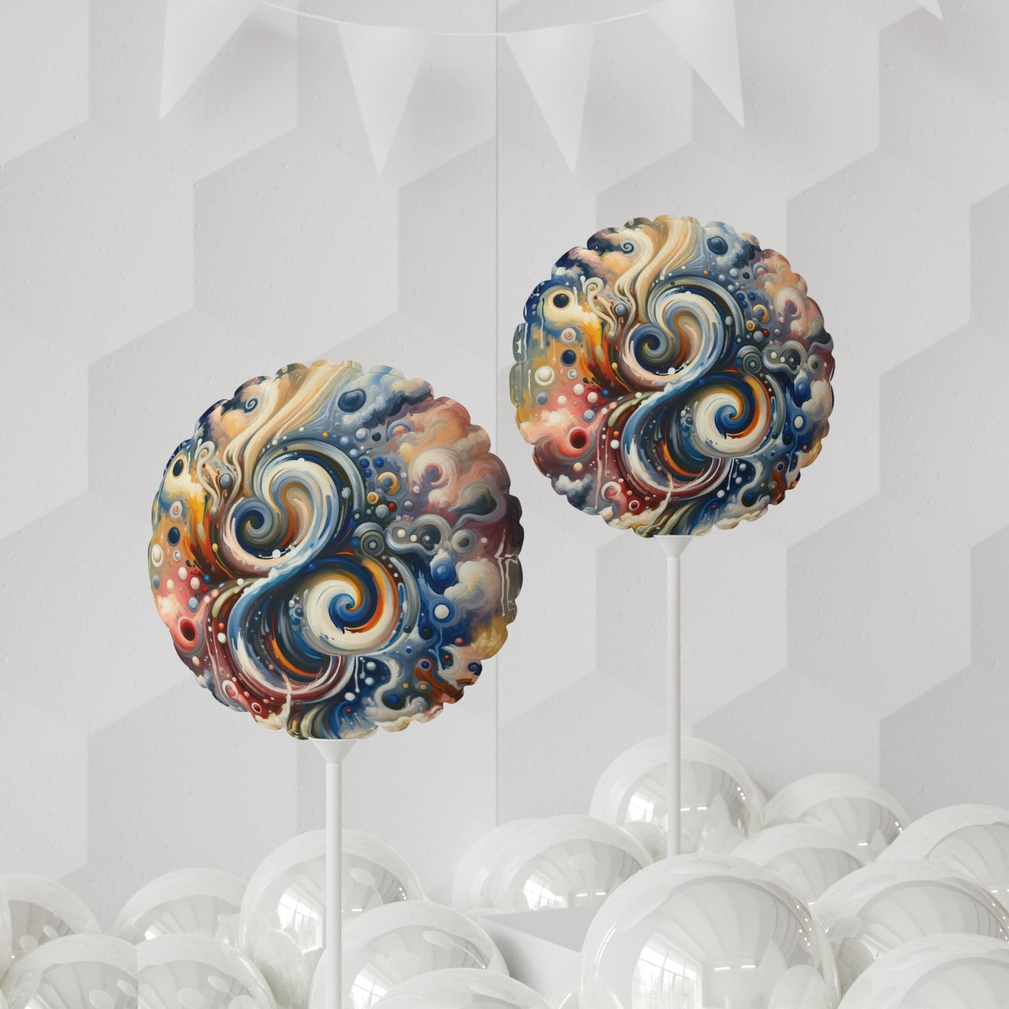 Paradoxical Embrace Tachism Balloon (Round and Heart-shaped), 11" - ATUH.ART