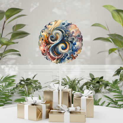 Paradoxical Embrace Tachism Balloon (Round and Heart-shaped), 11" - ATUH.ART