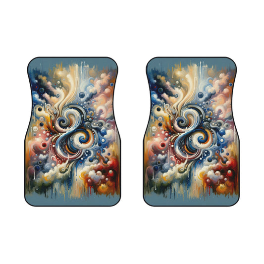 Paradoxical Embrace Tachism Car Mats (2x Front) - ATUH.ART