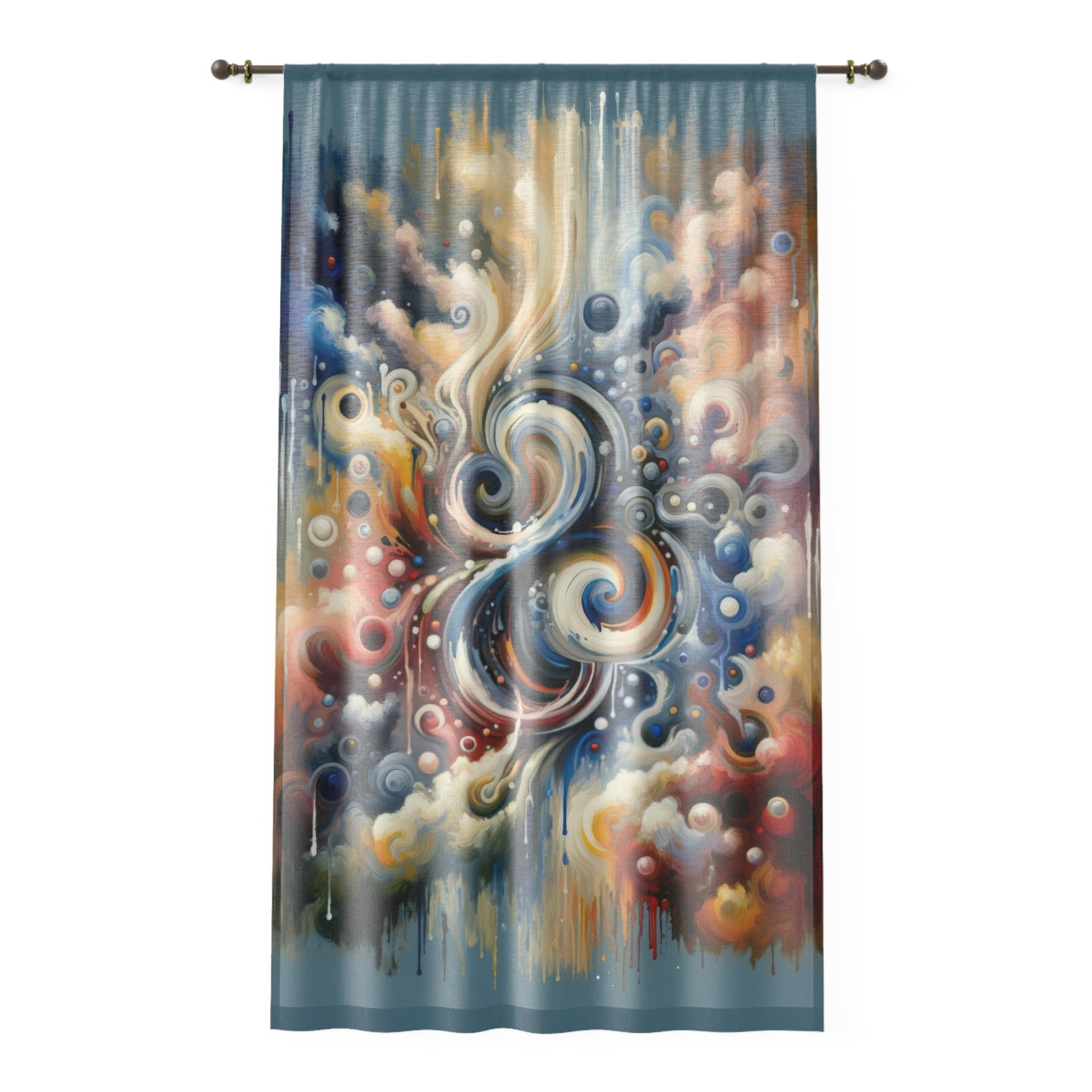 Paradoxical Embrace Tachism Window Curtain - ATUH.ART