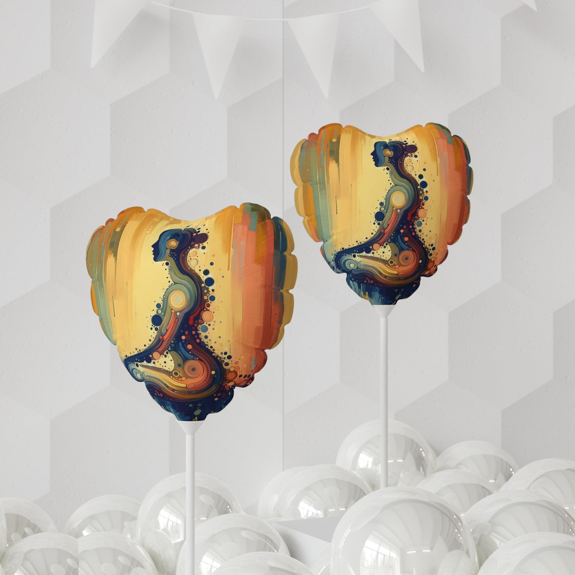 Patience Essence Tachism Balloon (Round and Heart-shaped), 11" - ATUH.ART