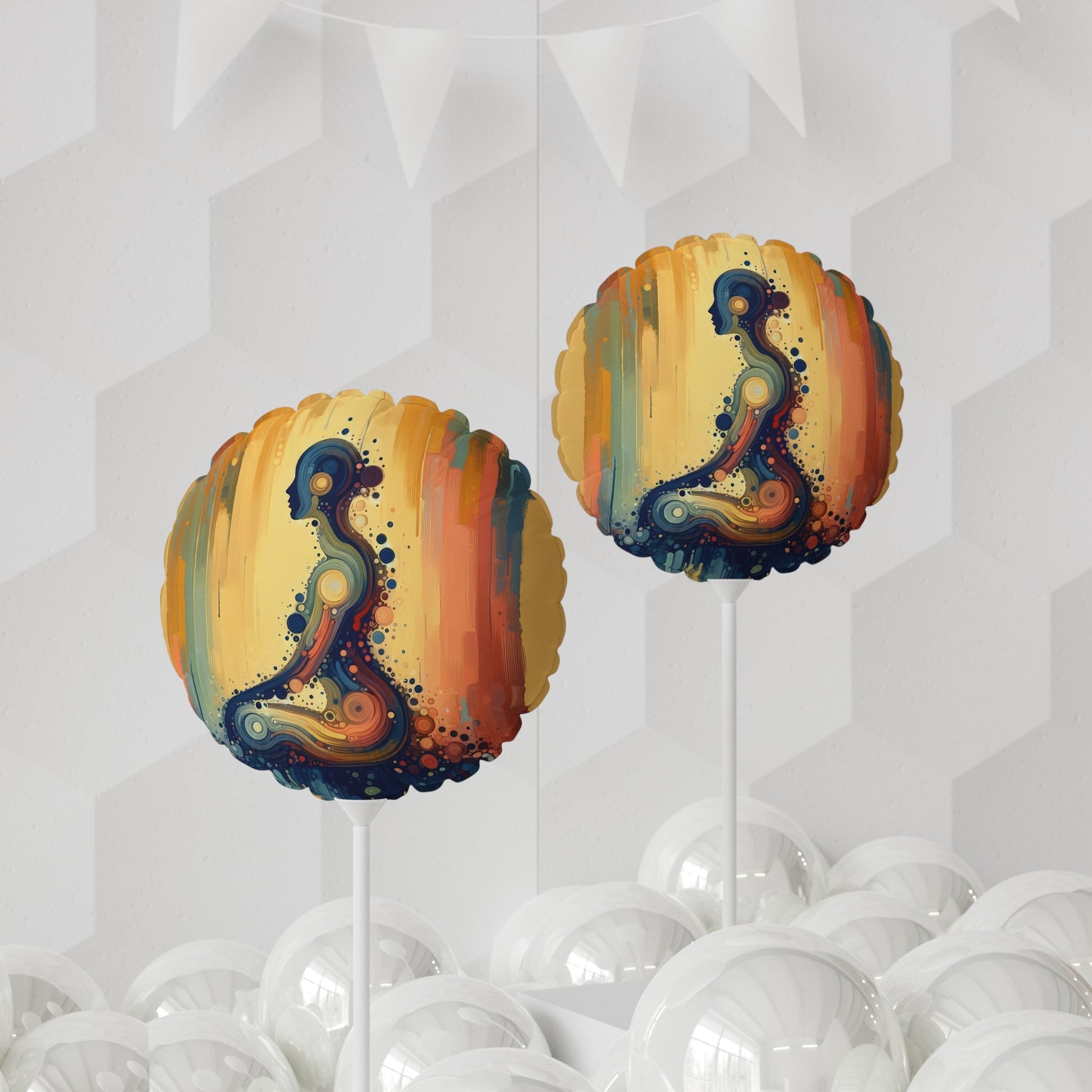 Patience Essence Tachism Balloon (Round and Heart-shaped), 11" - ATUH.ART