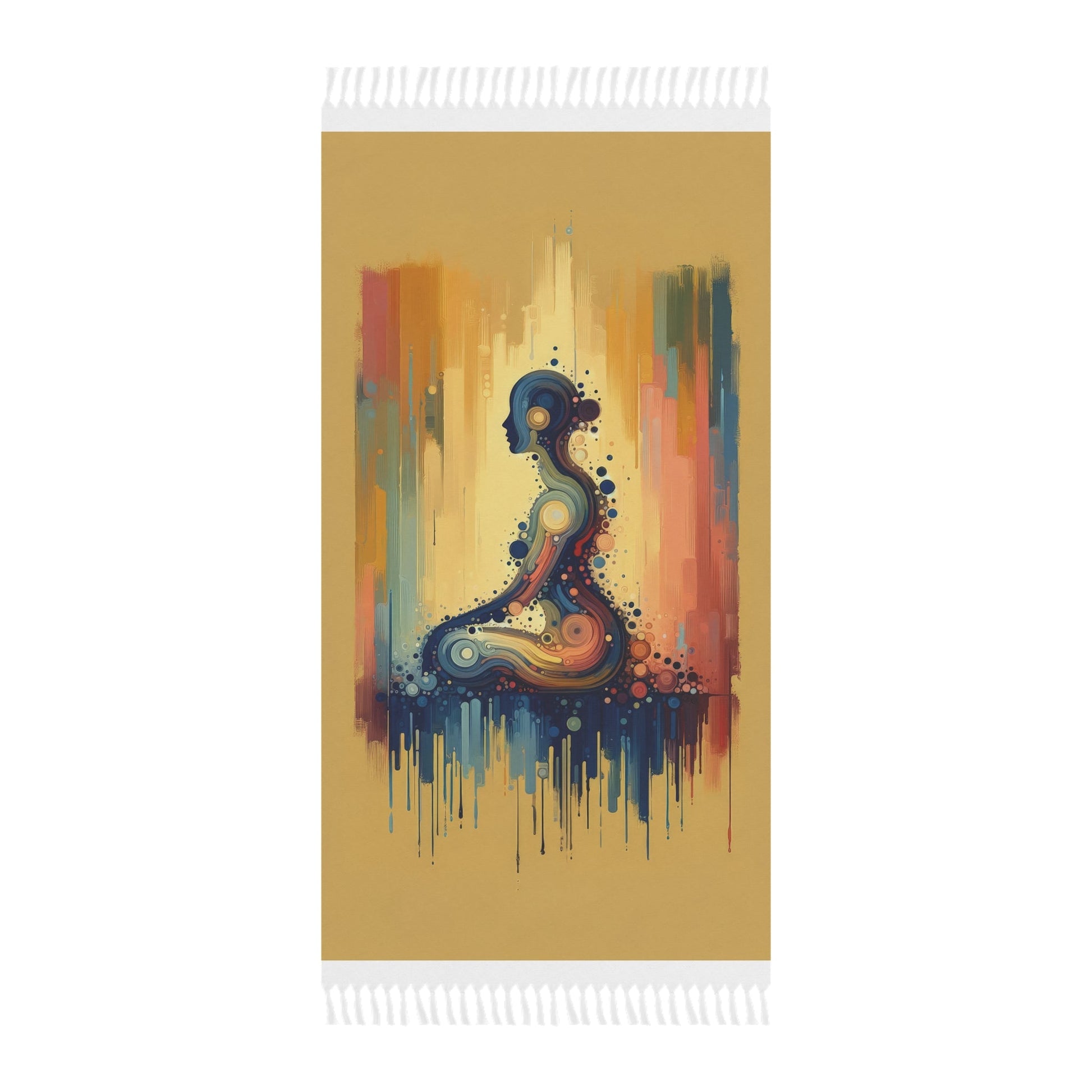 Patience Essence Tachism Boho Beach Cloth - ATUH.ART