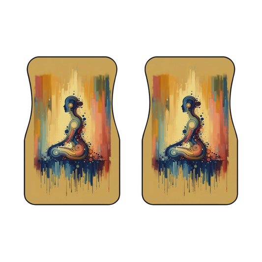 Patience Essence Tachism Car Mats (2x Front) - ATUH.ART