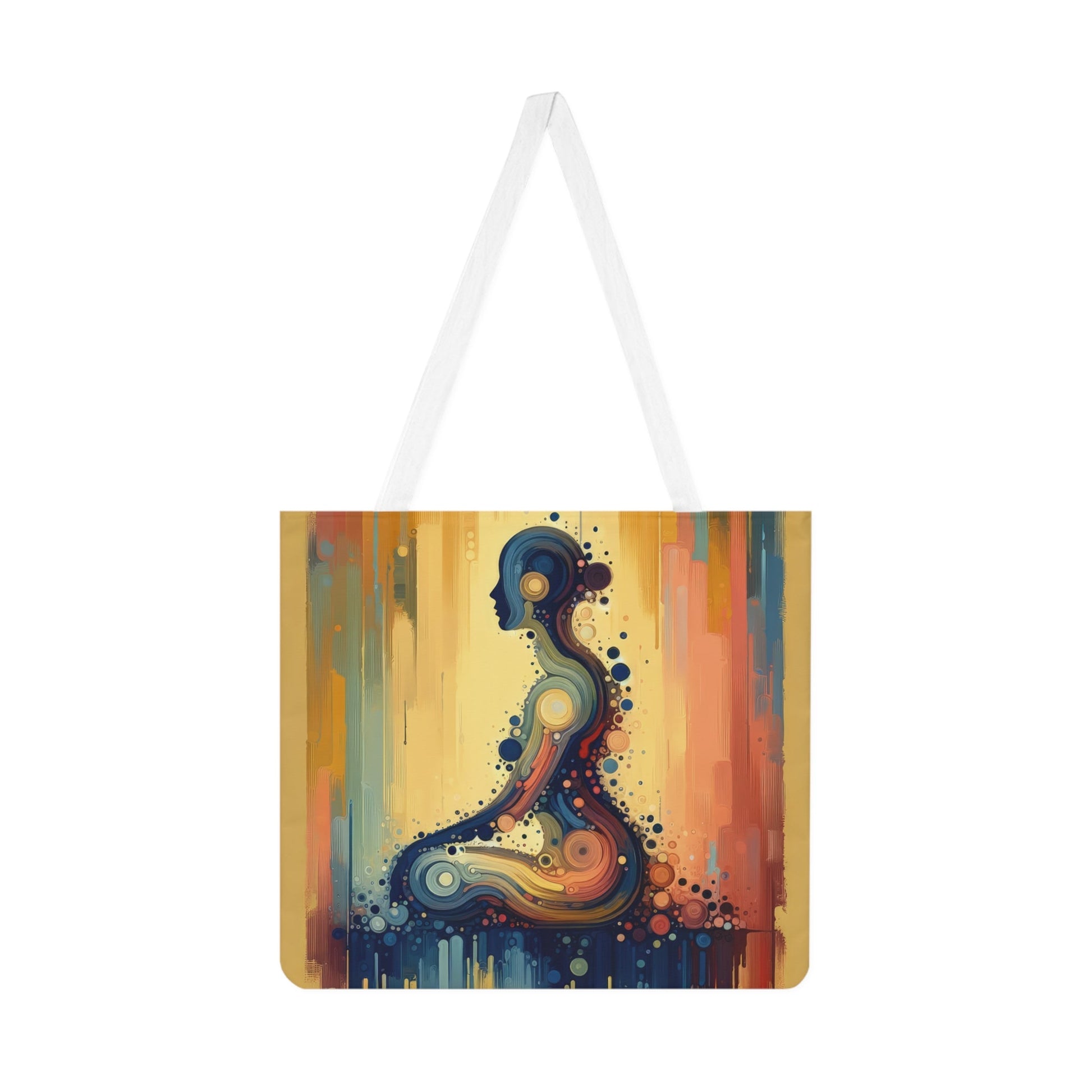 Patience Essence Tachism Shoulder Tote Bag (AOP) - ATUH.ART