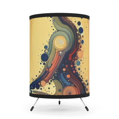Patience Essence Tachism Tripod Lamp with High-Res Printed Shade, US\CA plug - ATUH.ART