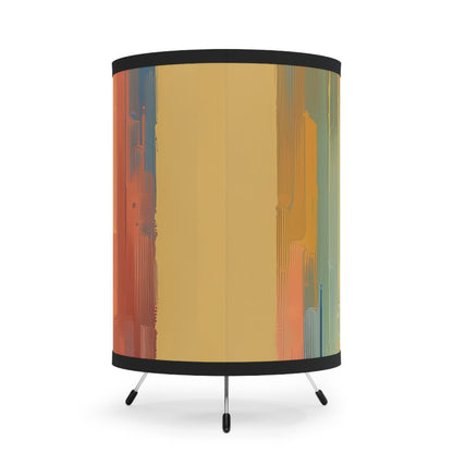 Patience Essence Tachism Tripod Lamp with High-Res Printed Shade, US\CA plug - ATUH.ART