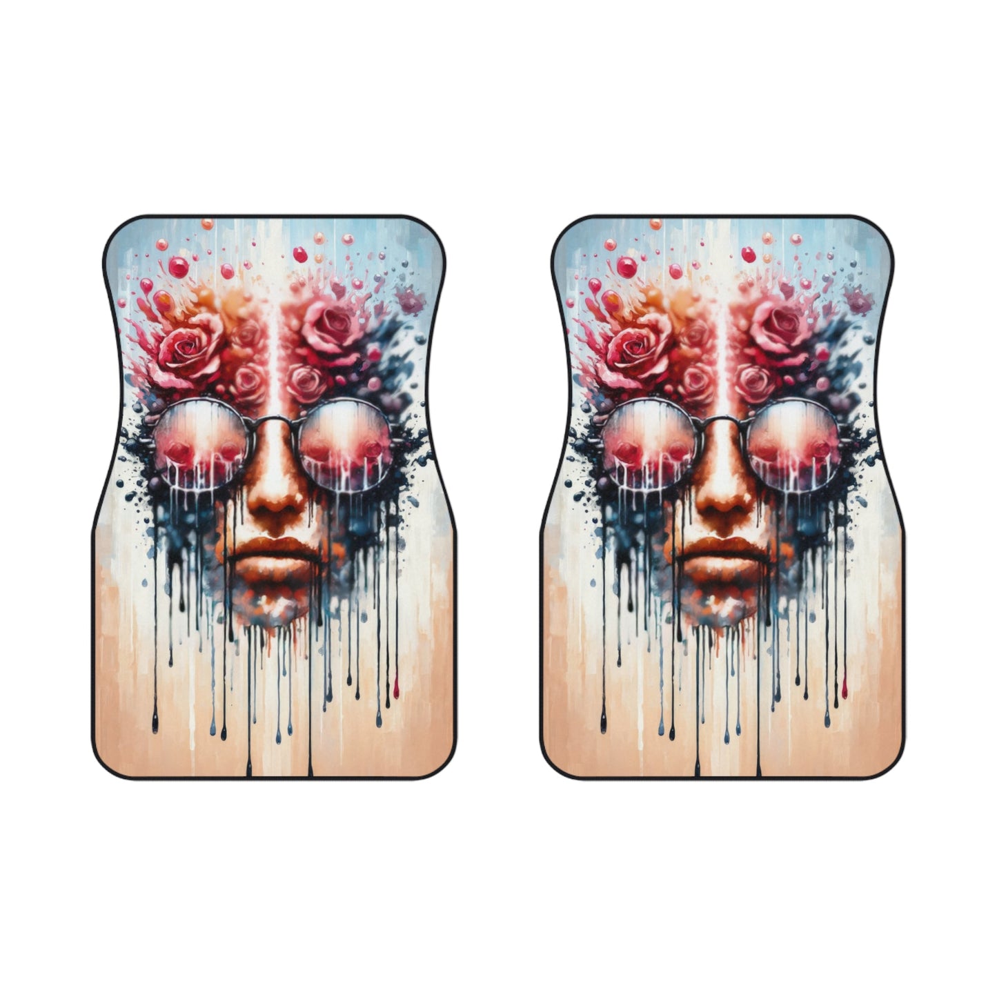 Perception Cleansing Tachism Car Mats (2x Front) - ATUH.ART