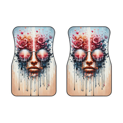 Perception Cleansing Tachism Car Mats (2x Front) - ATUH.ART