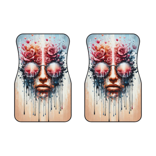 Perception Cleansing Tachism Car Mats (2x Front) - ATUH.ART