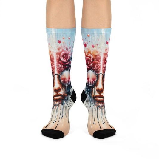 Perception Cleansing Tachism Cushioned Crew Socks - ATUH.ART