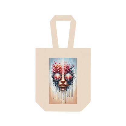Perception Cleansing Tachism Double Wine Tote Bag - ATUH.ART
