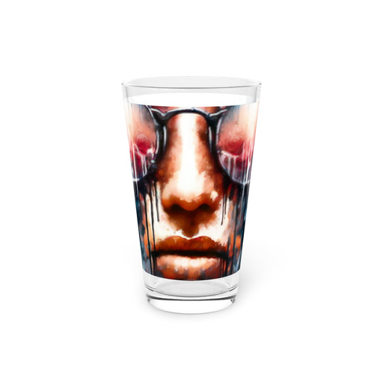 Perception Cleansing Tachism Pint Glass, 16oz - ATUH.ART