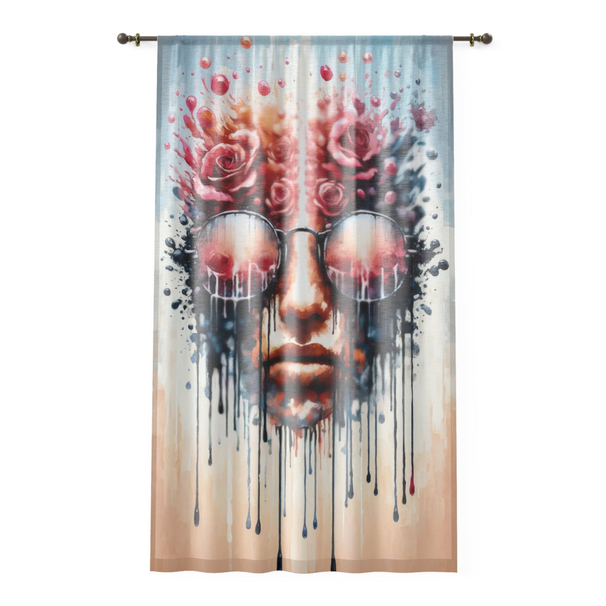 Perception Cleansing Tachism Window Curtain - ATUH.ART