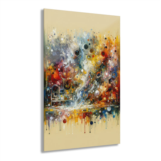 Perception Mosaic Abstract Acrylic Prints (French Cleat Hanging) - ATUH.ART