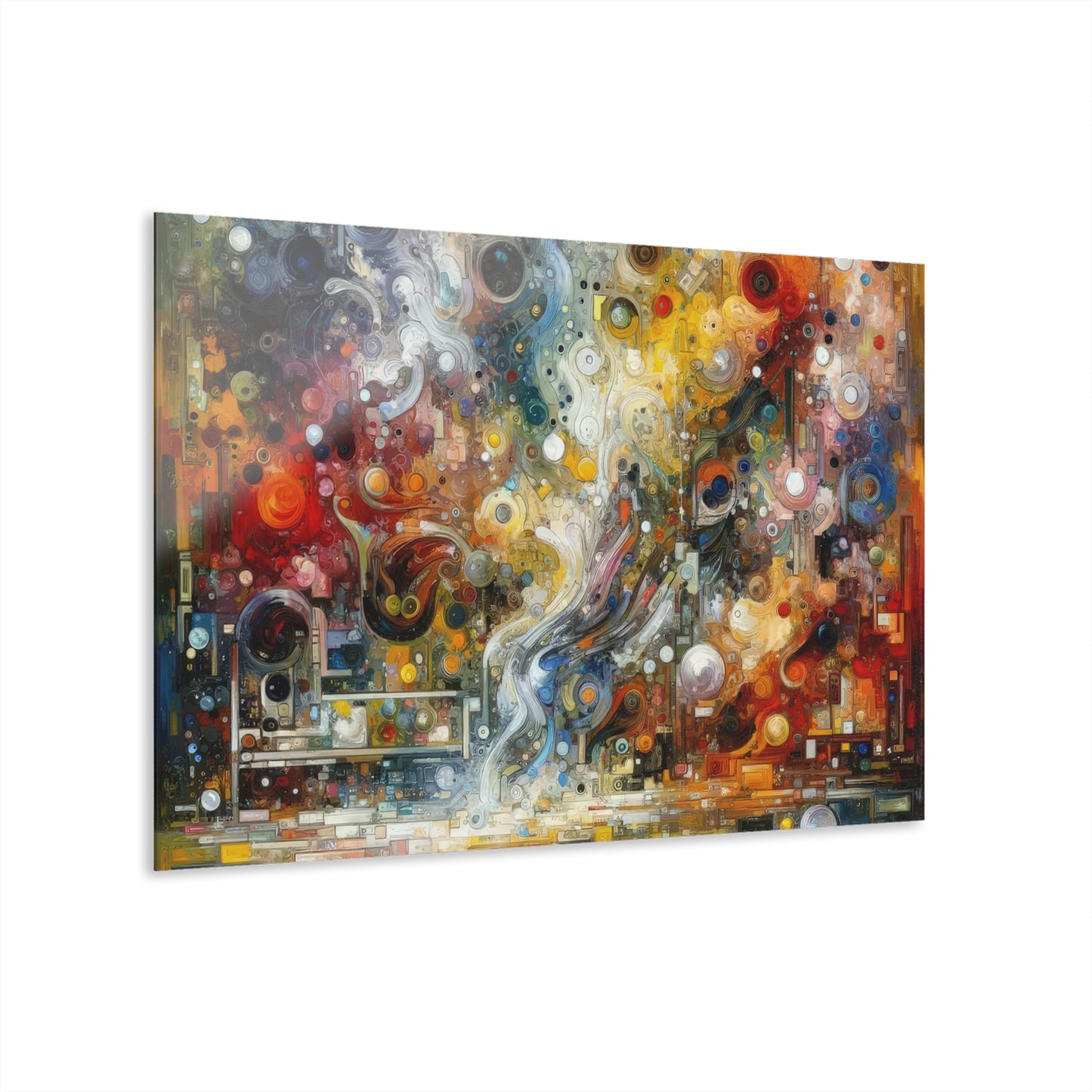 Perception Mosaic Abstract Acrylic Prints (French Cleat Hanging) - ATUH.ART