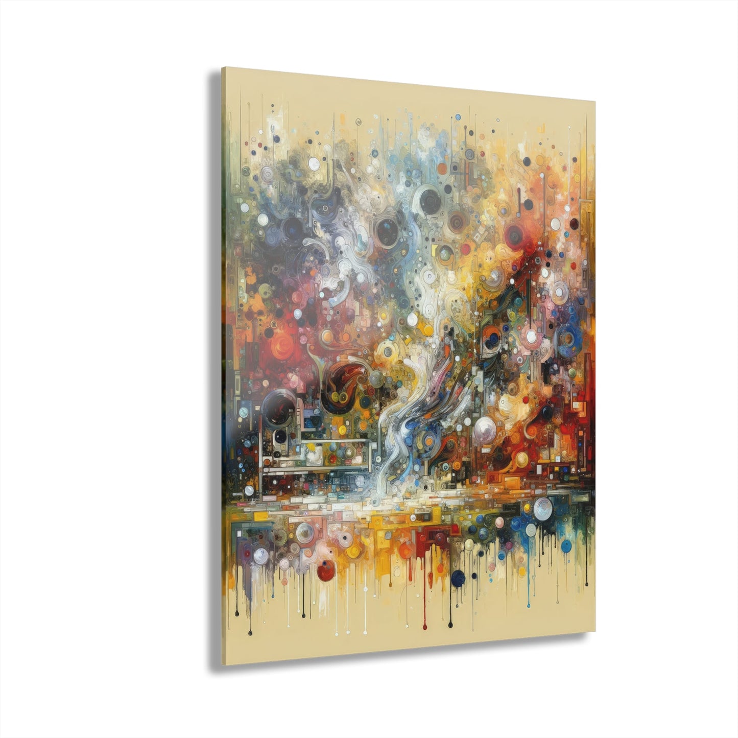 Perception Mosaic Abstract Acrylic Prints (French Cleat Hanging) - ATUH.ART