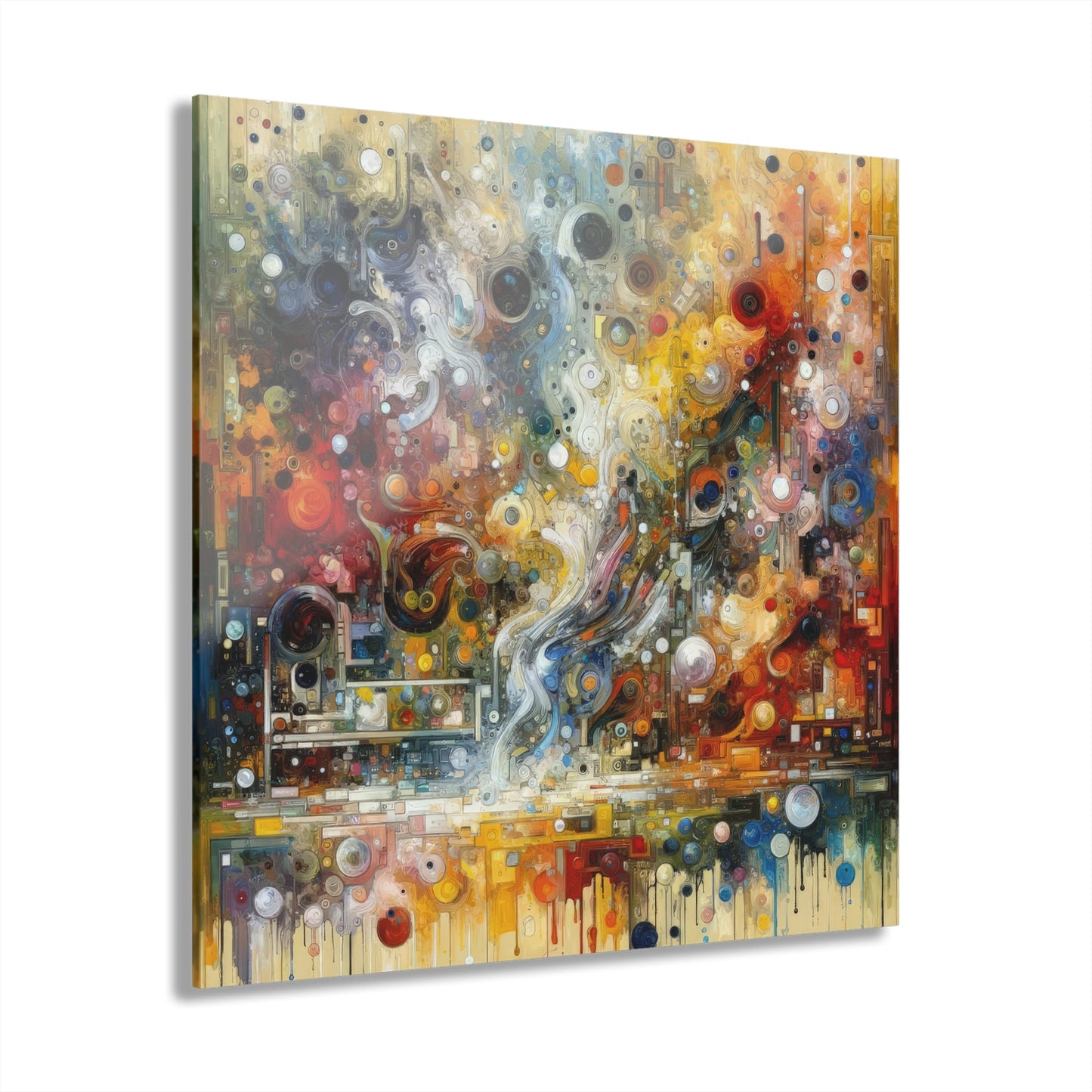Perception Mosaic Abstract Acrylic Prints (French Cleat Hanging) - ATUH.ART