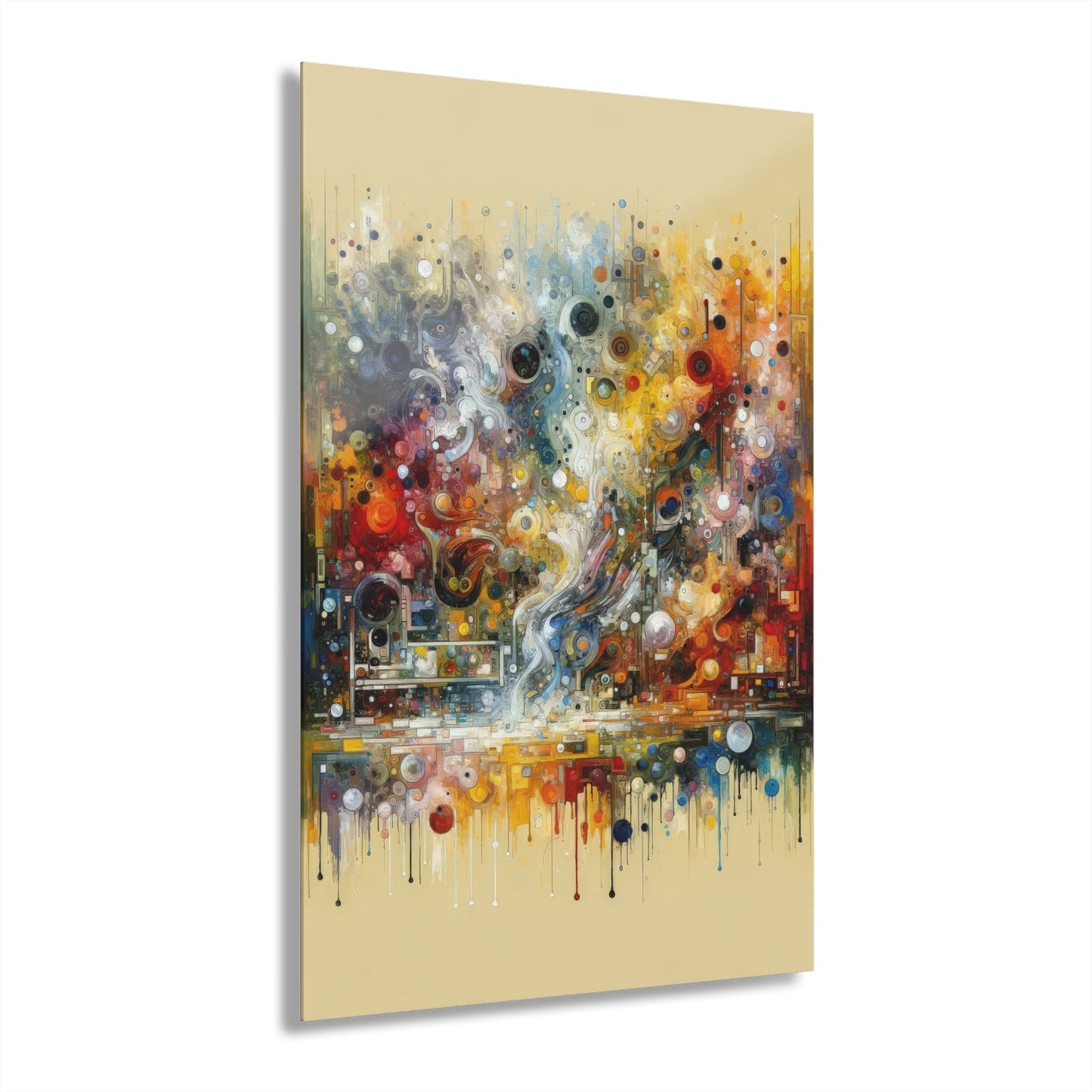 Perception Mosaic Abstract Acrylic Prints (French Cleat Hanging) - ATUH.ART