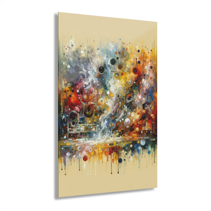 Perception Mosaic Abstract Acrylic Prints (French Cleat Hanging) - ATUH.ART