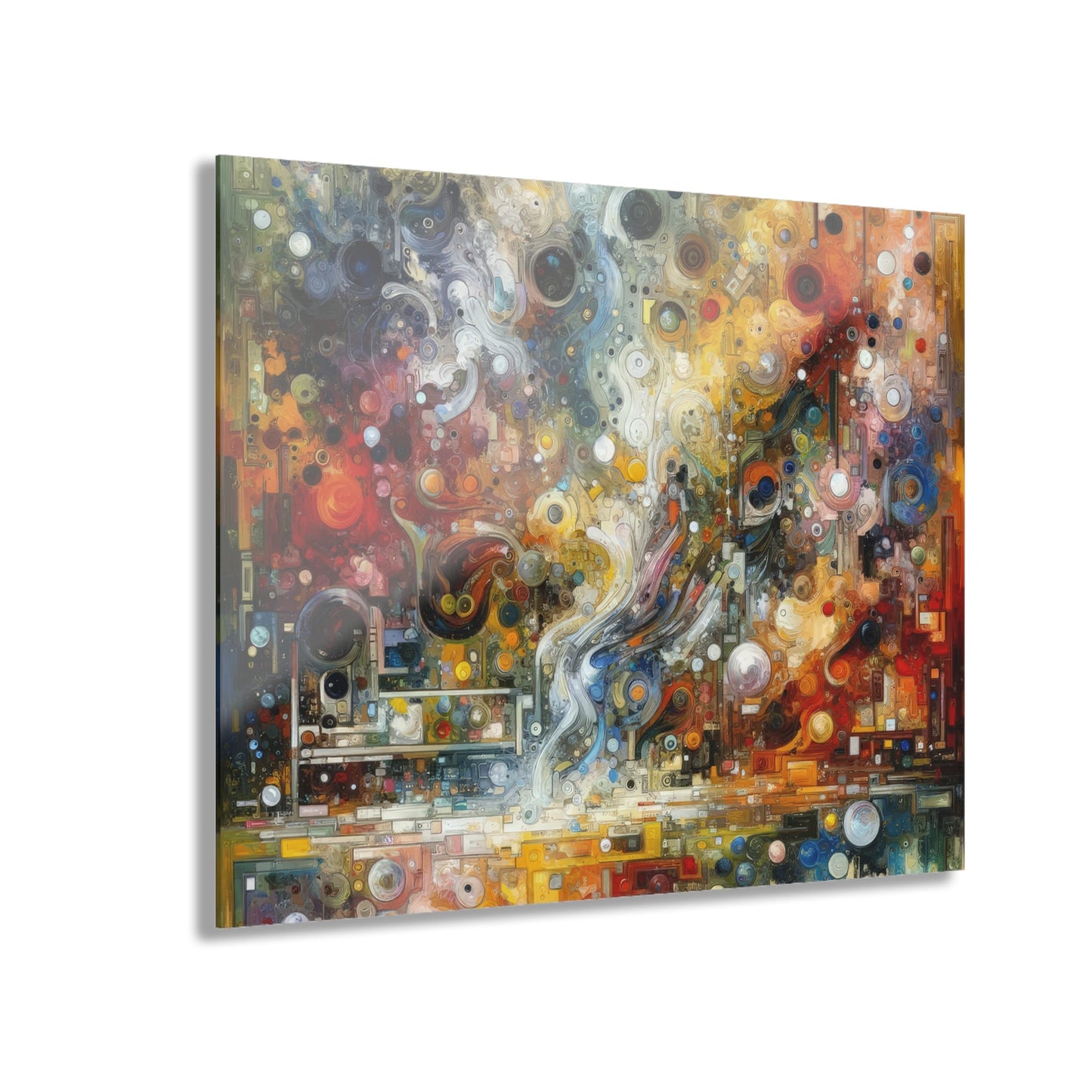 Perception Mosaic Abstract Acrylic Prints (French Cleat Hanging) - ATUH.ART