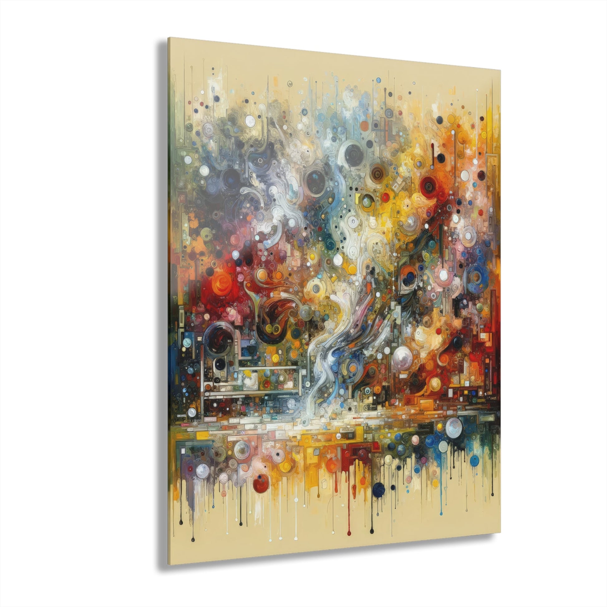 Perception Mosaic Abstract Acrylic Prints (French Cleat Hanging) - ATUH.ART
