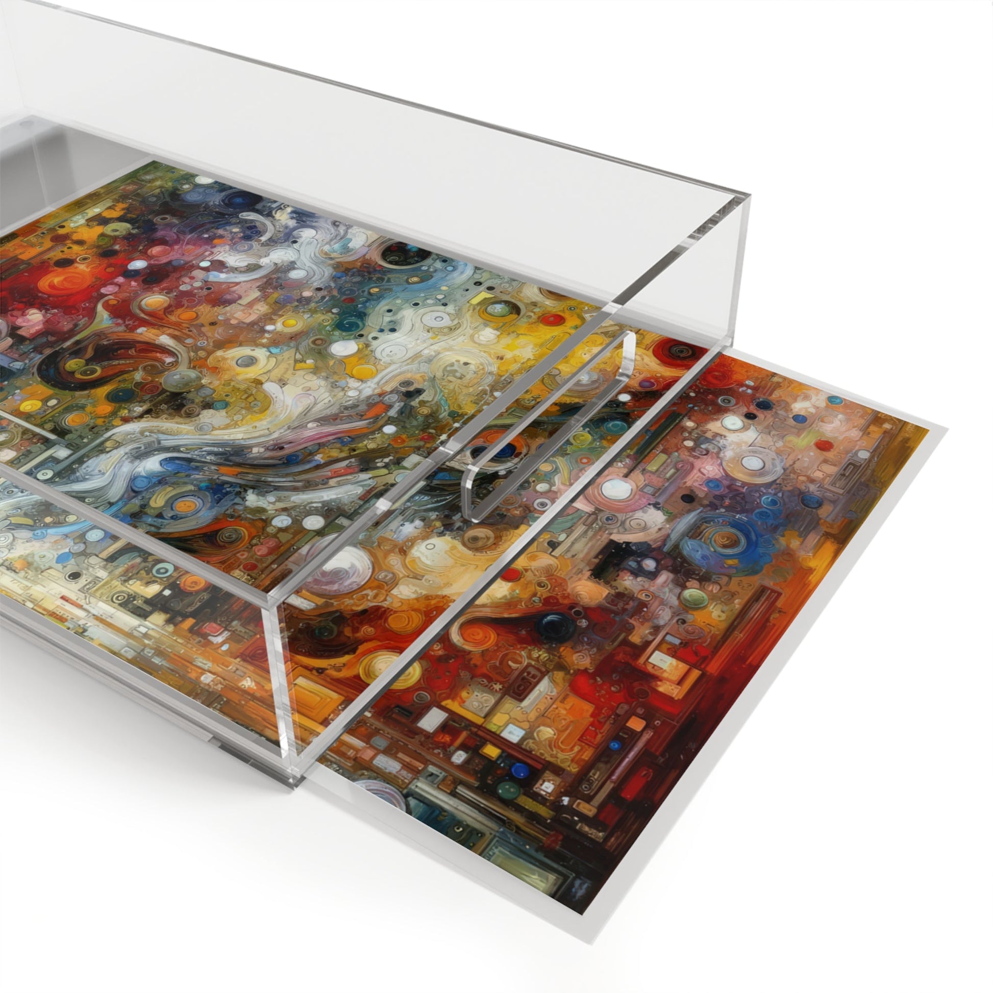 Perception Mosaic Abstract Acrylic Serving Tray - ATUH.ART