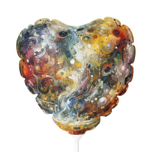 Perception Mosaic Abstract Balloon (Round and Heart-shaped), 11" - ATUH.ART
