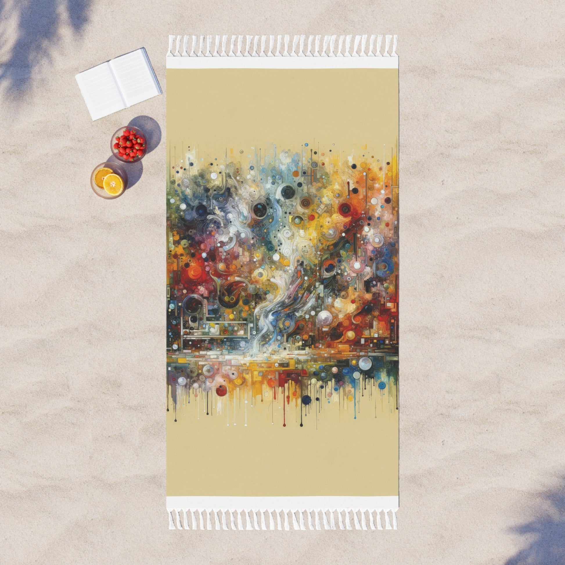 Perception Mosaic Abstract Boho Beach Cloth - ATUH.ART