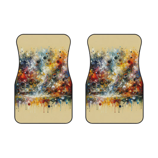 Perception Mosaic Abstract Car Mats (2x Front) - ATUH.ART