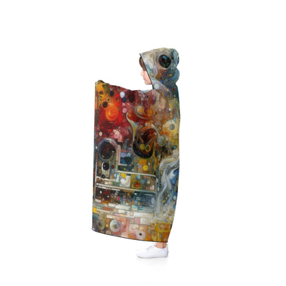 Perception Mosaic Abstract Hooded Blanket - ATUH.ART
