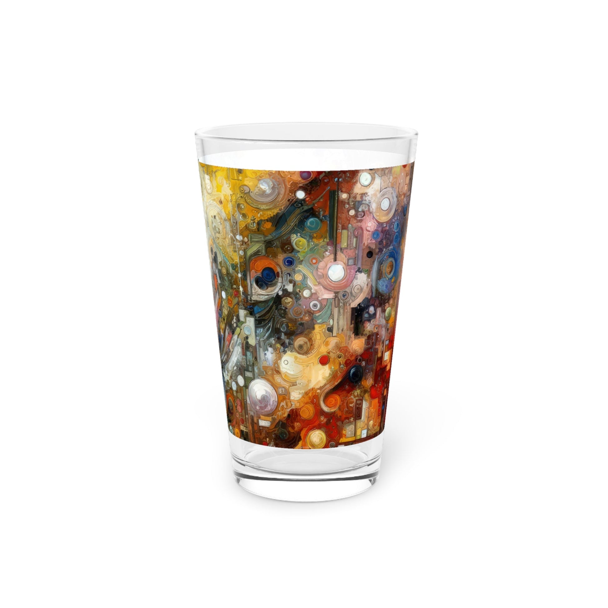 Perception Mosaic Abstract Pint Glass, 16oz - ATUH.ART