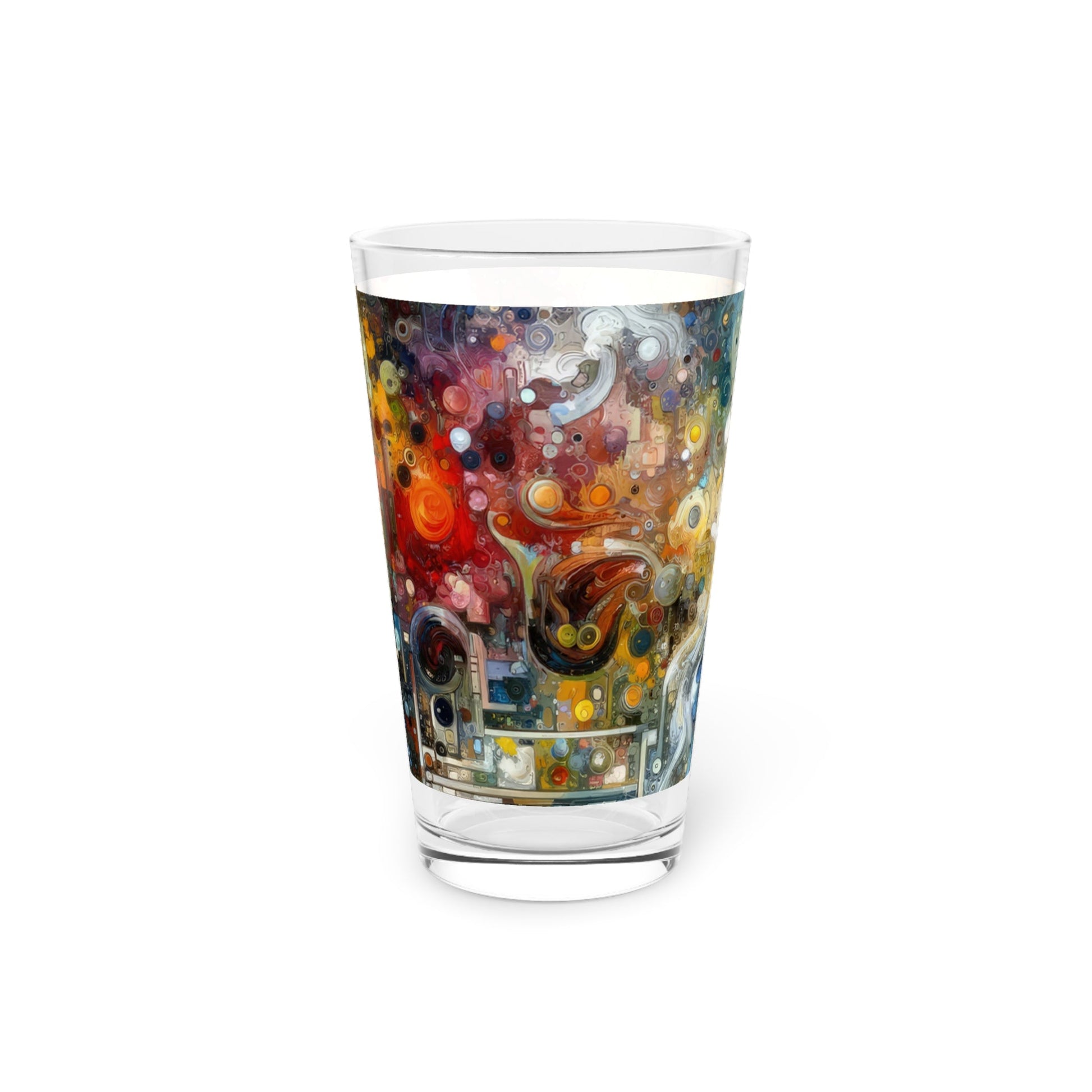 Perception Mosaic Abstract Pint Glass, 16oz - ATUH.ART