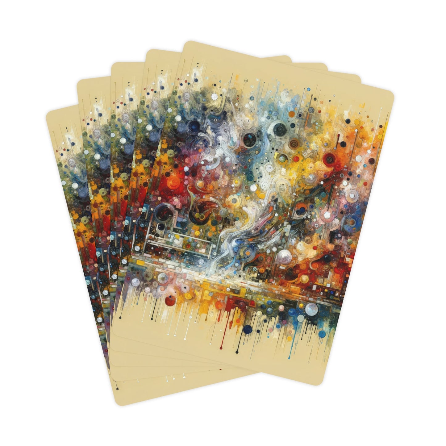 Perception Mosaic Abstract Poker Cards - ATUH.ART