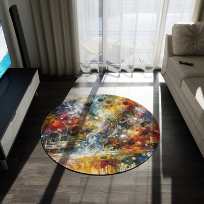 Perception Mosaic Abstract Round Rug - ATUH.ART