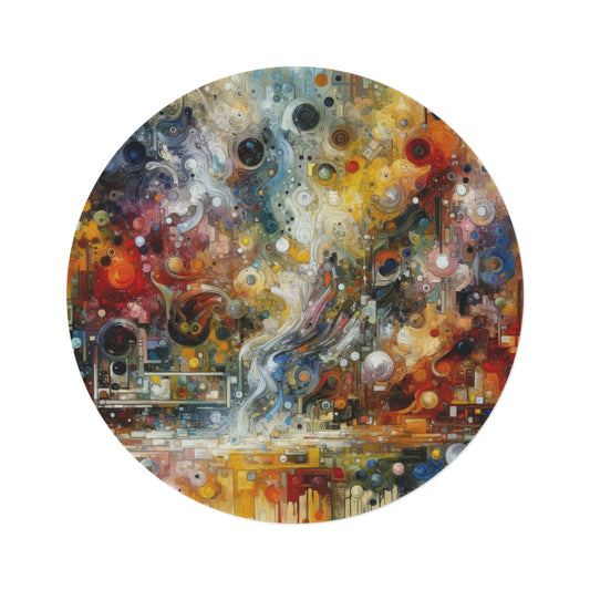 Perception Mosaic Abstract Round Rug - ATUH.ART