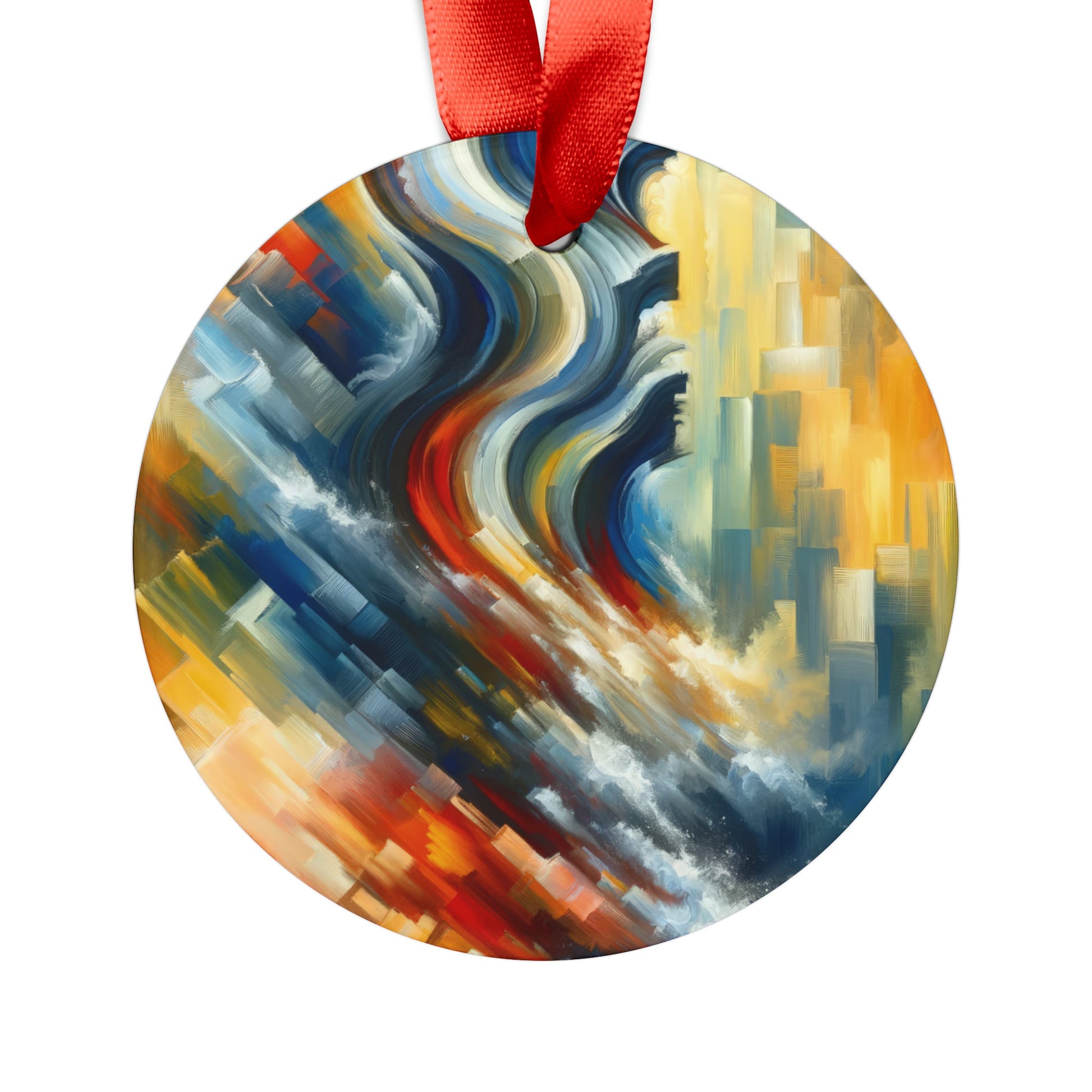 Persistence Force Abstract Acrylic Ornament with Ribbon - ATUH.ART